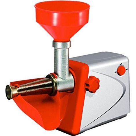 Artus S15 Spremipomodoro Elettrico Passapomodoro 250 W 80 Kg-h Filtro Acciaio Inox colore Rosso Bianco