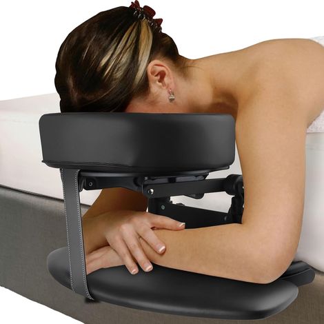 Table De Massage avec Coussin d'oreiller, Appui-tête Réglable Universel, Support d'oreiller pour Le Visage Et Support De Coussin pour Le Visage, Appui-tête De Spa De Beauté Confortable (1/5)