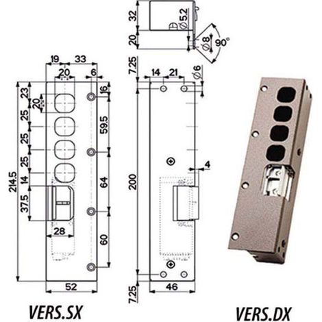 Reja eléctrica baja izquierda 94080 Mottura