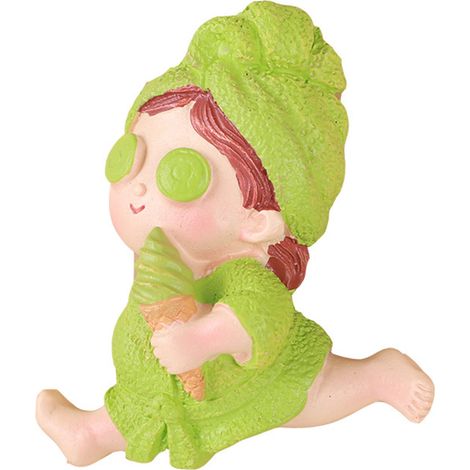 Aimant réfrigérateur résine cartoon fille en robe de nuit simulation autocollant magnétique frigo (1/5)