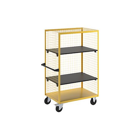 kaiserkraft Carrello a ripiani professionale con 3 pareti in (1/2)