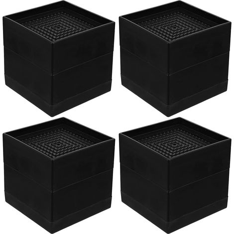 de meubles robustes en plastique noir hauteur 75 cm lot de 4 (1/5)