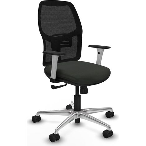 Chaise de bureau piqueras y crespo Alfera noir blanc confortable (1/2)