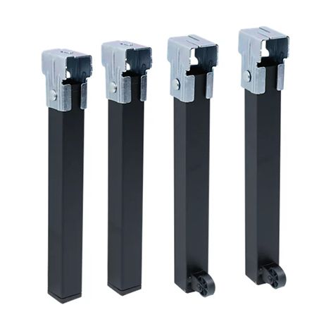 Set di 4 gambe per base letto 2f + 2 ruote 25cm 30x30mm 96408 micel (1/2)