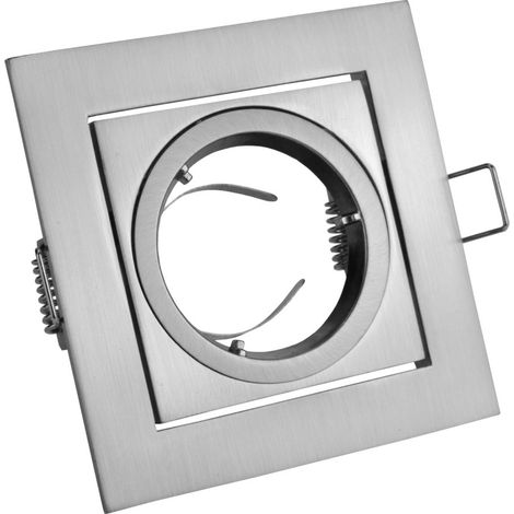 Deckenstrahler - quadratisch, kippbar, Aluminium, vila inox OP-vilakw-02 GTV 7532 (1/5)