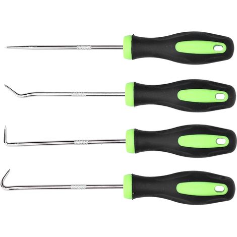 Ensemble de 4 tournevis portatifs en acier avec crochet et pic, outils de démontage précis pour joints d'huile et autres joints. (1/5)