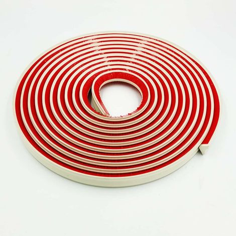metri di modanatura flessibile, strisce di sigillante, autoadesive, per angoli vasca, WC, piani di lavoro, battiscopa, bordi per pavimenti e piastrelle, 25 mm, bianco
