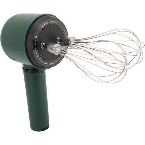 Batteur à main sans fil Batteur à main électrique sans fil avec 2 fouets, batteur à œufs portable en acier table viande (1/4)