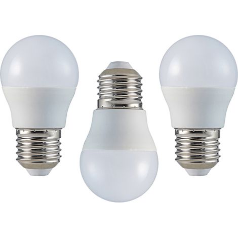 Litecraft Light Bulb 4.9 Watt E27 Edison Screw Golf Ball LED in White - 3 Pack (1/2)