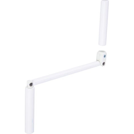 Enrouleur manuel pour volet roulant L420 mm – Tige D12 mm – Kit complet avec poignée ergonomique – Compatible mécanismes standards Torbel