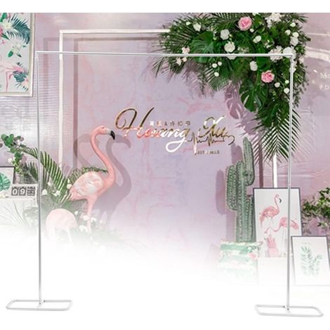 2,0 x 2,1 m Metall Hochzeitsbogen, Traubogen, Halten bis zu 5kg, Kann DIY-Dekoration Traubogen Hochzeit für Hochzeiten, Jubiläen, Geburtstagsfeiern,Abschlussfeiern, Heiratsanträge Weiß