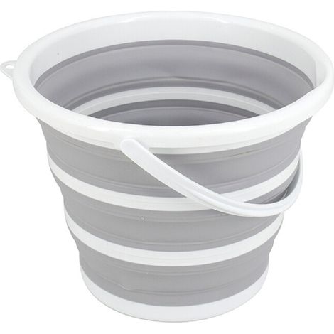 Michelino Clean Home Eimer faltbar – Platzsparender und vielseitiger Eimer für den Haushalt 5 Liter Ø 25.5 x H 20.5 cm