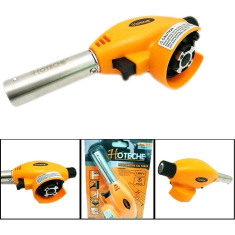 TrAdE Shop Traesio - Mini Cannello Bruciatore Torcia A Gas Fiamma Saldatura Caramellatore Flambatore - (1/3)