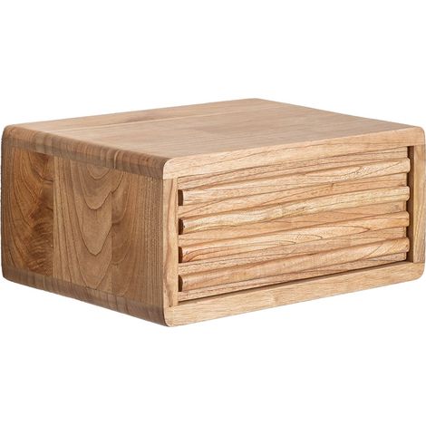 Pack de 2 mesitas de noche flotantes 45x30 cm en madera Deleyna SKLUM (1/5)