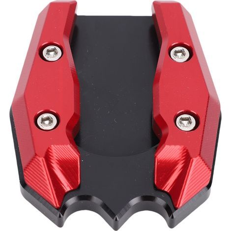 Seitenständerverlängerung für Motorrad, CNC-gefräste, rutschfeste Aluminiumlegierung, Ersatz-Seitenstützplatte für Xmax300 (2013–2025), rot (1/5)