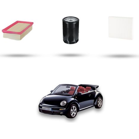 Kit tagliando 3 filtri compatibile con Vw New Beetle / Cabrio 1.6 75kw Dal 2000 al 2010 (1/5)