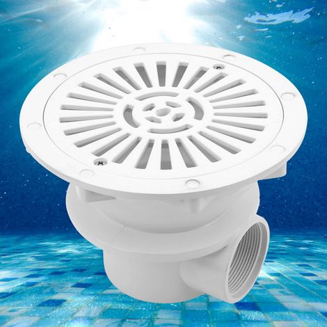 Bonde de fond de piscine blanche, bonde d'arrivée d'eau G2, accessoire de vidange (1/5)