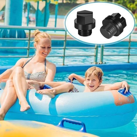 Paquet de 4 Bouchons de Vidange avec Joints Toriques Bouchon de Pompe Filtres de Piscine Bouchon de Pompe de Vidange de Piscine de Remplacement SPX1700FG pour Pompes (1/4)