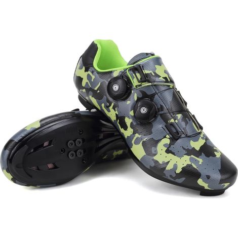 Men's Cycling Shoes, Road and Mountain Riding Shoes, Unisex Look SPD/SPD-SL Breathable Hard Sole Bike Shoes (1/5)