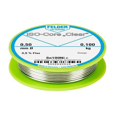 Felder Löttechnik hilo de estañar sin plomo 0,5 mm 0,100 kg