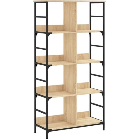 Maison Exclusive - Bücherregal Sonoma-Eiche 78,5x33x153 cm Holzwe (1/5)
