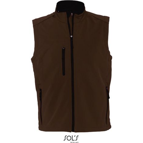 Chaleco Hombre Softshell SOL'S RALLYE MEN S Chocolate oscuro