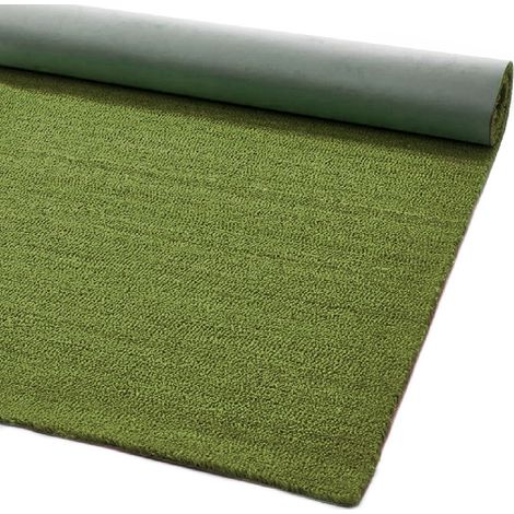 Paillasson Coco Naturel Coloré Antidérapant Sur Mesure Tapis D'Entrée Vert - 100x200 cm