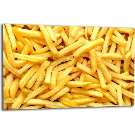 PLAQUE DE PROTECTION EN VERRE POUR CUISINIÈRE 80x52 FRITES (1/5)