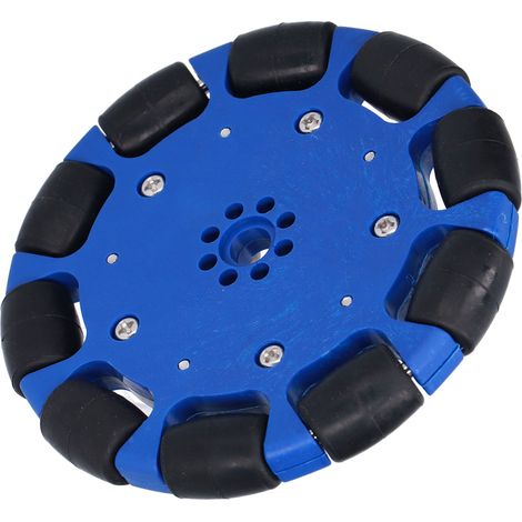 Rouleaux d'entraînement omnidirectionnels en néoprène de 100 mm pour voiture robot intelligente Omni, accessoires pour voiture robot Omni, trou de 8 mm (1/5)