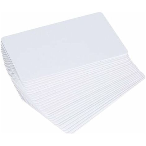 125KHz RFID Card Readable Writable Rewrite Blank White Key Cards for Access Control 25pcs - GHOST (1/5)