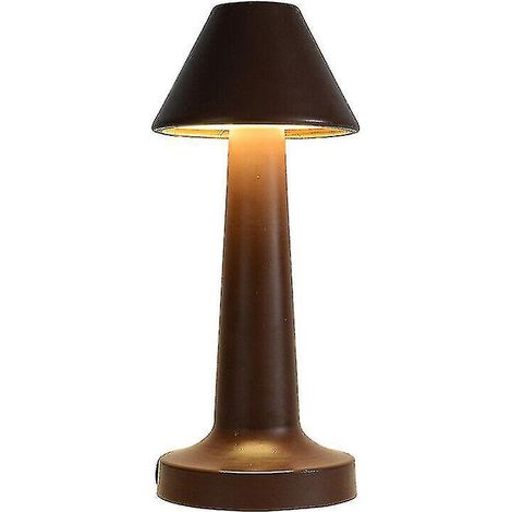 Wiederaufladbare, berührungsempfindliche Tischlampen (gold) - B-Brown (1/5)
