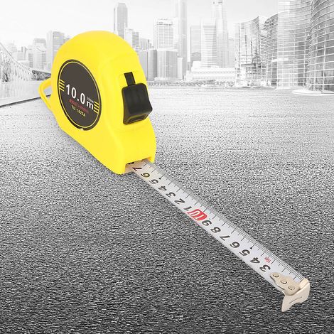Mètre ruban en acier au carbone de 10 m, règle flexible et rétractable, outil de mesure pour le travail du bois (1/5)