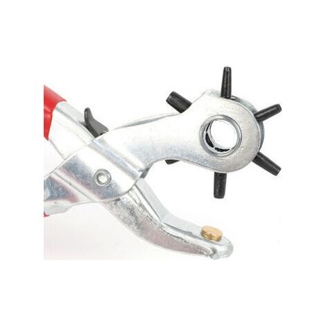 Pince Perforatrice Appareil Trous Ceintures Cuir Bracelets Carton Fabriquée en Allemagne Emporte Piece à 6 Poinçons : 2/2.5/3 / 3.5/4 / 4.5 mm. (1/4)