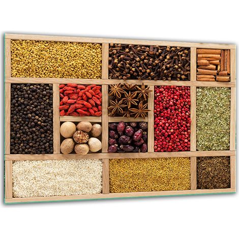 Tabla de cortar de vidrio templado de 30x22 cm para especias (1/5)