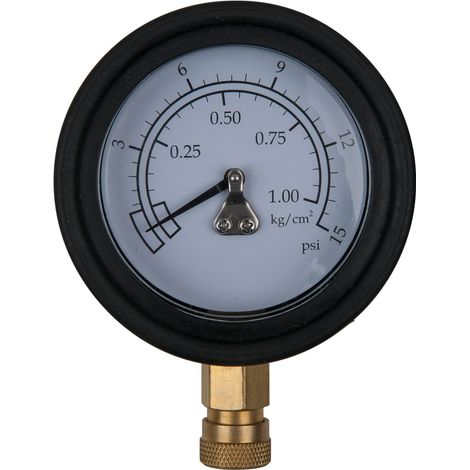 KS Tools Manometer Ø 75,0 mm, 0 - 1 bar mit 1/4 Schnellkupplung