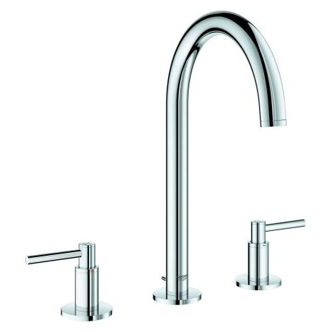 Mezclador de lavabo de 3 agujeros Grohe Atrio, mangos de palanca, color: cromado - 20009003