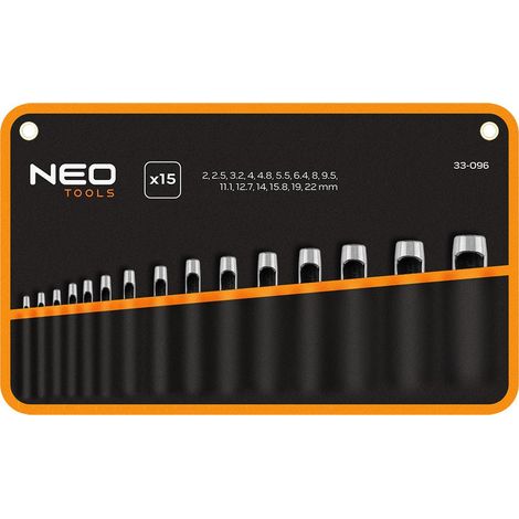 Strumenti da percussione neo-tools 33-096 15 pezzi acciaio carbonio (1/3)