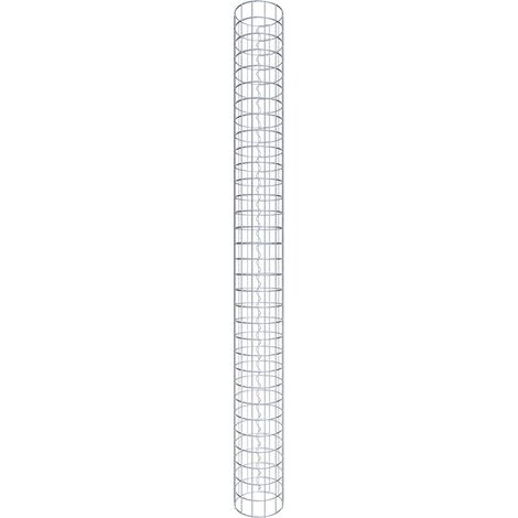 Gabiondeco - Colonne de Gabion ronde. diamètre 22 cm. maille 5 x 5 cm - Hauteur : 160 cm - Made in Germany (1/5)