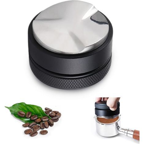 Distributeur Cafe Moulu 58 mm,Egaliseur Cafe,Tamper Café,Accessoires pour Barista,Outil de Nivellement Du Café,Niveleur à Expresso Avec Hauteur Réglable,Distribution Cafés per Gravité (1/5)