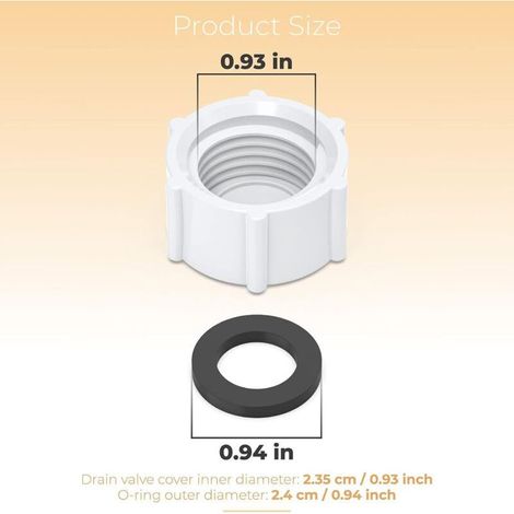 Bouchon de Vidange et Joint d’Étanchéité pour Filtre à Sable Intex 11456