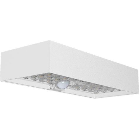 Applique murale LED V-TAC 6 W avec panneau solaire et capteur PIR, blanc naturel, IP65