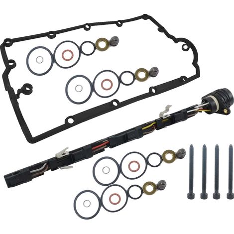 Kit di cablaggio per iniettori, compatibile con diversi tipi di motore, include guarnizioni e bulloni, cablaggio elettrico di alta qualità, progettato per prestazioni ottimali, facile da installare. (1/5)