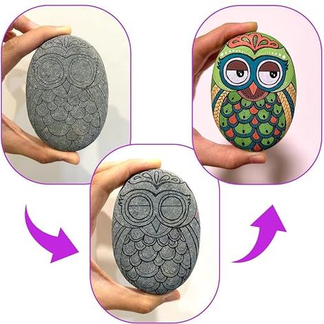 Galets a Peindre,Bricolage Créatif Cailloux,Galets Peints à La Main,8-12 cm Gèlets De Plage,Galet Pierres Décoratives pour Dessin de Pierres Peintes,Décoration de Jardin (1/3)