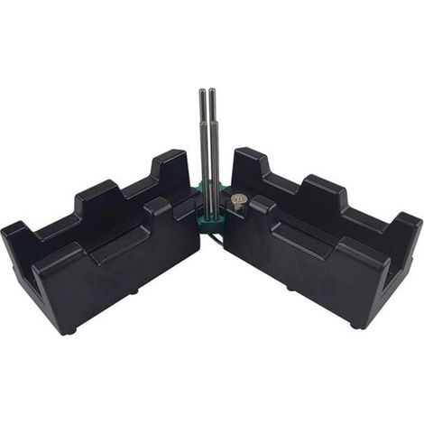 Fausse équerre et boîte à onglets 2-en-1 pour plinthes précises, angles 85 à 180° (1/5)
