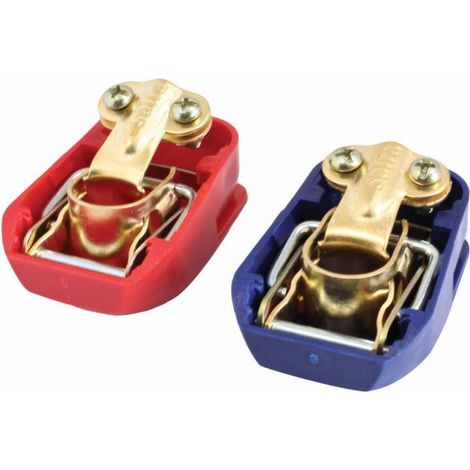 Paire de cosses bornes de batterie a montage et degagement rapide (1/4)