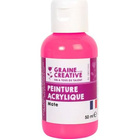 Peinture acrylique - 50ml - Magenta - Mixte (1/2)