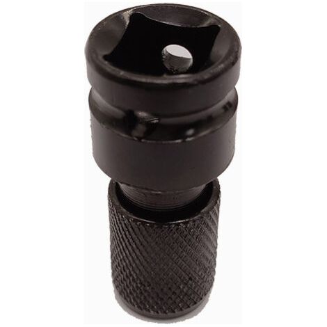 Steckschlüssel-Bit-Set für Schlagschrauber, 2-teilig, Versailles Steckschlüsseladapter 1/2" Vierkant auf 1/4" Sechskant, für Schlagschrauber-Ratschenschlüssel und Schraubendreher-Bithalter Versailles