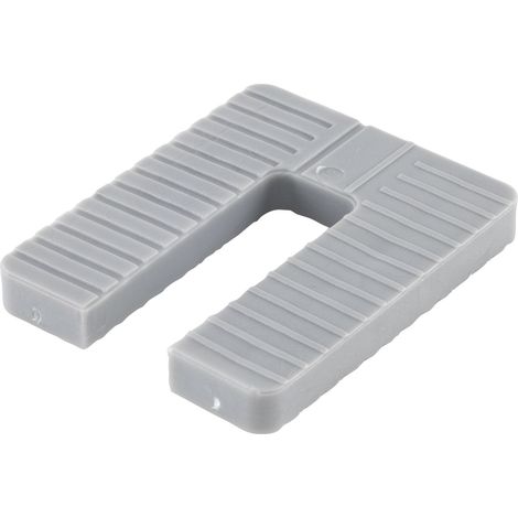 GLUSKE Euroklick Distanzplatte 65 x 52,5 x 8 mm, grau, 500 Stück Unterlegkeile - Distanzplättchen