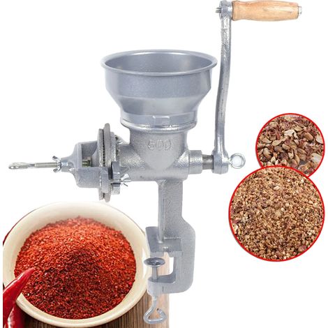 Moulin à café manuel en fonte avec mouture réglable pour expresso, cafetière à piston et café filtre, idéal pour la maison, le bureau et les voyages.-AquaForge (1/5)