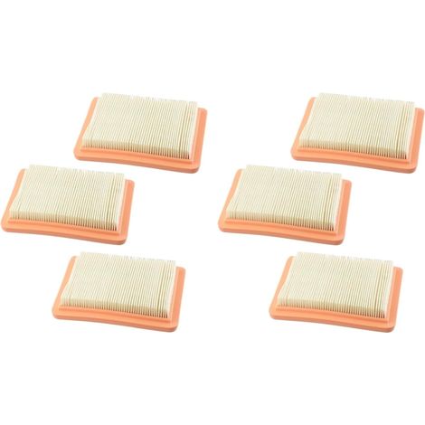 Lot de 6 filtres à air de rechange pour tondeuse à gazon Hon-da GCV145 GCV160/170/190/200, convient pour les moteurs HRU19 HRN216 HRR216 HRS216 HRS216, partie 17211-Z8B-901 (1/4)